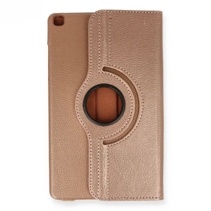 BUĞZ Samsung Galaxy Tab A9 Plus Kılıf 360 Tablet Deri Kılıf - Rose Gold