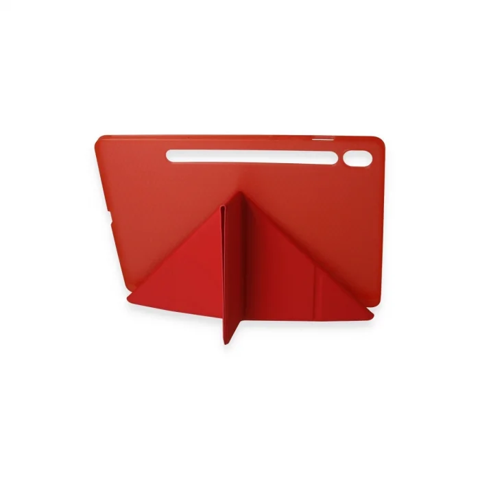 BUĞZ Samsung Galaxy Tab A9 Plus Kılıf Kalemlikli Mars Tablet Kılıfı - Kırmızı