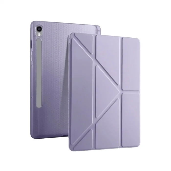 BUĞZ Samsung Galaxy Tab S10 Fe Plus 13.1 Kalemlikli Mars Tablet Kılıfı - Lila