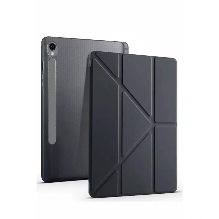 BUĞZ Samsung Galaxy Tab S10 Fe Plus 13.1 Kalemlikli Mars Tablet Kılıfı - Siyah