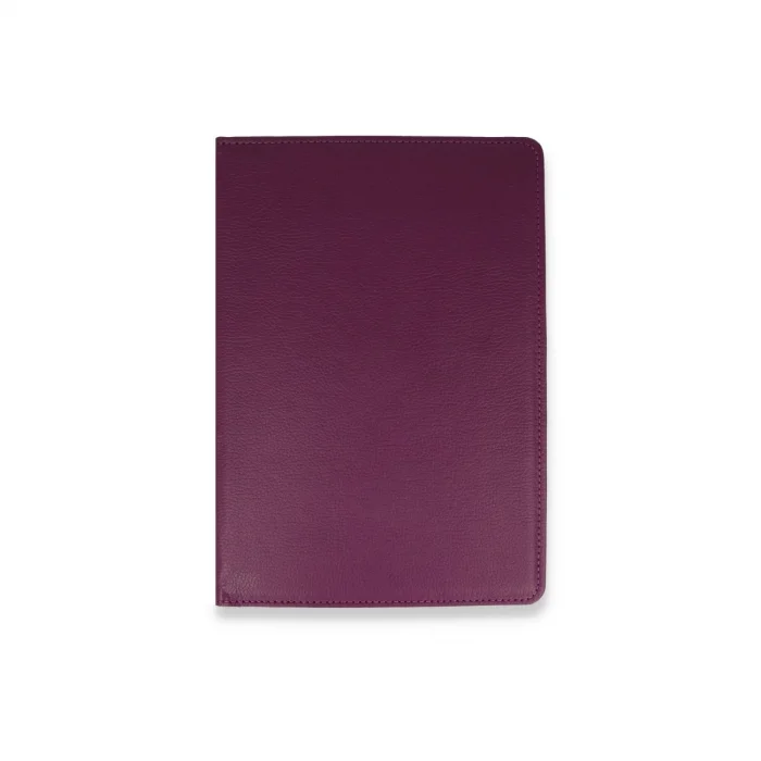 BUĞZ Samsung Galaxy X200 Tab A8 10.5 Kılıf 360 Tablet Deri Kılıf - Mürdüm