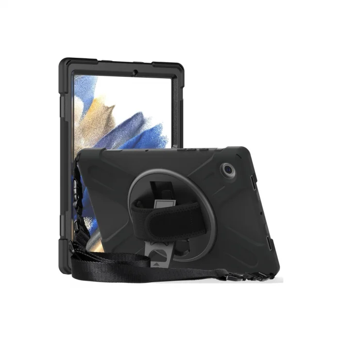 BUĞZ Samsung Galaxy X200 Tab A8 10.5 Kılıf Amazing Tablet Kapak - Kırmızı