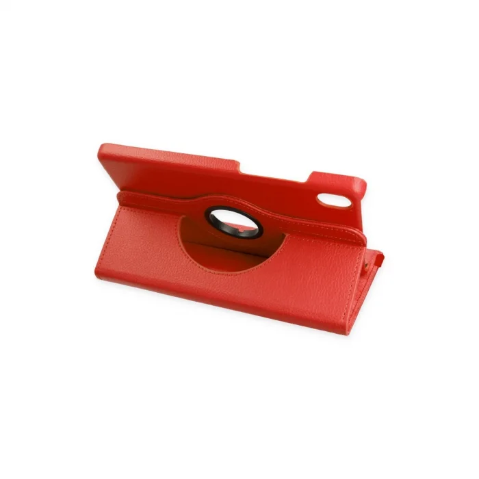 BUĞZ Samsung Galaxy X510 Tab S9 Fe 11 Kılıf 360 Tablet Deri Kılıf - Kırmızı