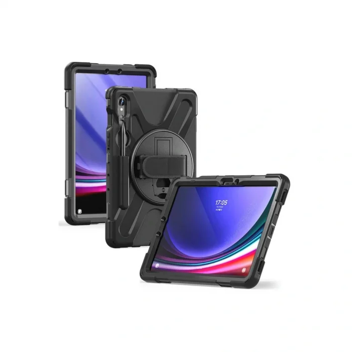 BUĞZ Samsung Galaxy X510 Tab S9 Fe 11 Kılıf Amazing Tablet Kapak - Siyah