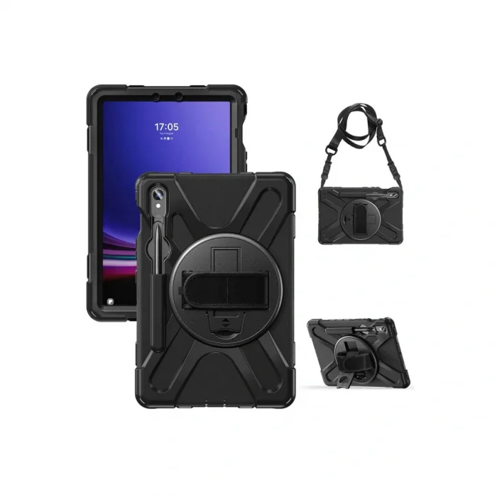 BUĞZ Samsung Galaxy X510 Tab S9 Fe 11 Kılıf Amazing Tablet Kapak - Siyah