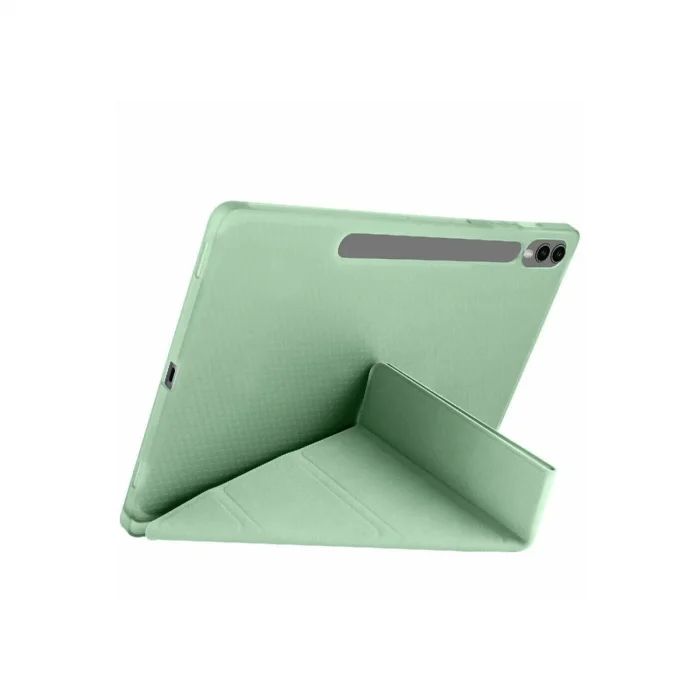 BUĞZ Samsung Galaxy X510 Tab S9 Fe 11 Kılıf Kalemlikli Mars Tablet Kılıfı - Açık Yeşil