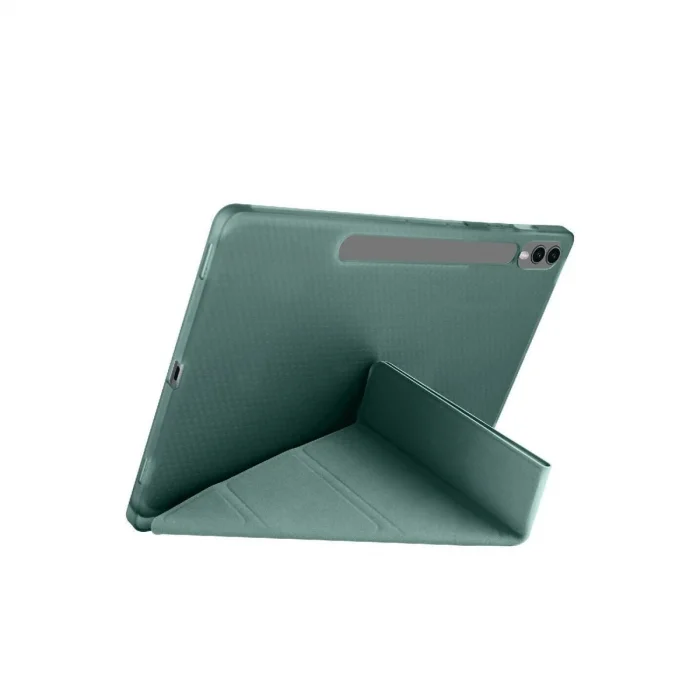 BUĞZ Samsung Galaxy X510 Tab S9 Fe 11 Kılıf Kalemlikli Mars Tablet Kılıfı - Koyu Yeşil