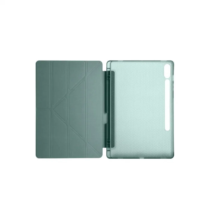 BUĞZ Samsung Galaxy X510 Tab S9 Fe 11 Kılıf Kalemlikli Mars Tablet Kılıfı - Koyu Yeşil