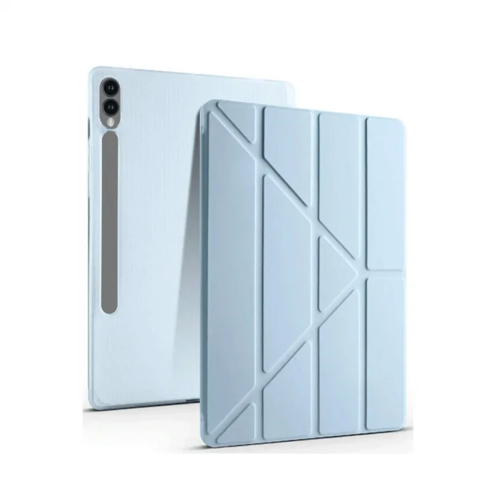 BUĞZ Samsung Galaxy X510 Tab S9 Fe 11 Kılıf Kalemlikli Mars Tablet Kılıfı - Mavi