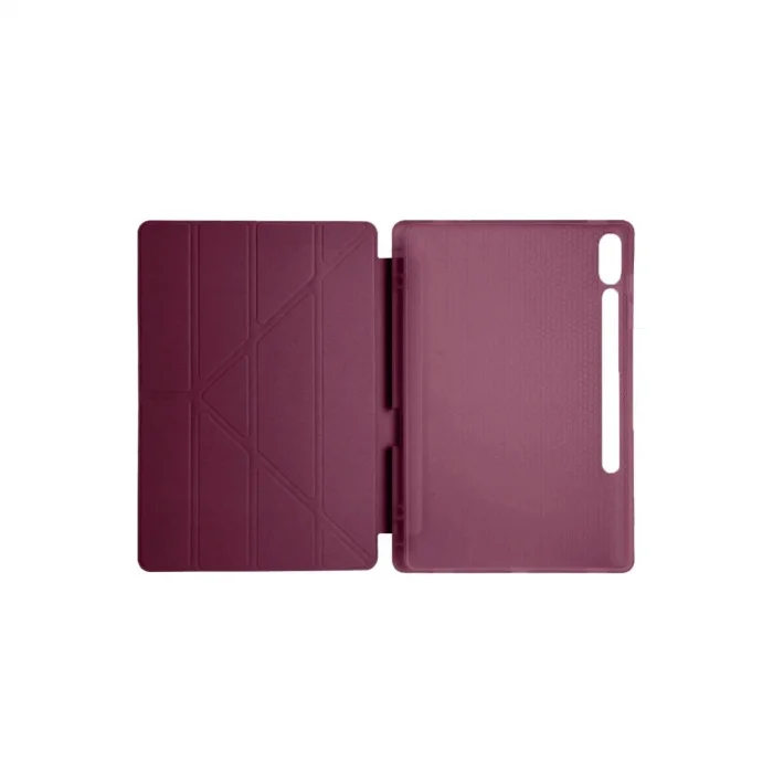 BUĞZ Samsung Galaxy X510 Tab S9 Fe 11 Kılıf Kalemlikli Mars Tablet Kılıfı - Mürdüm