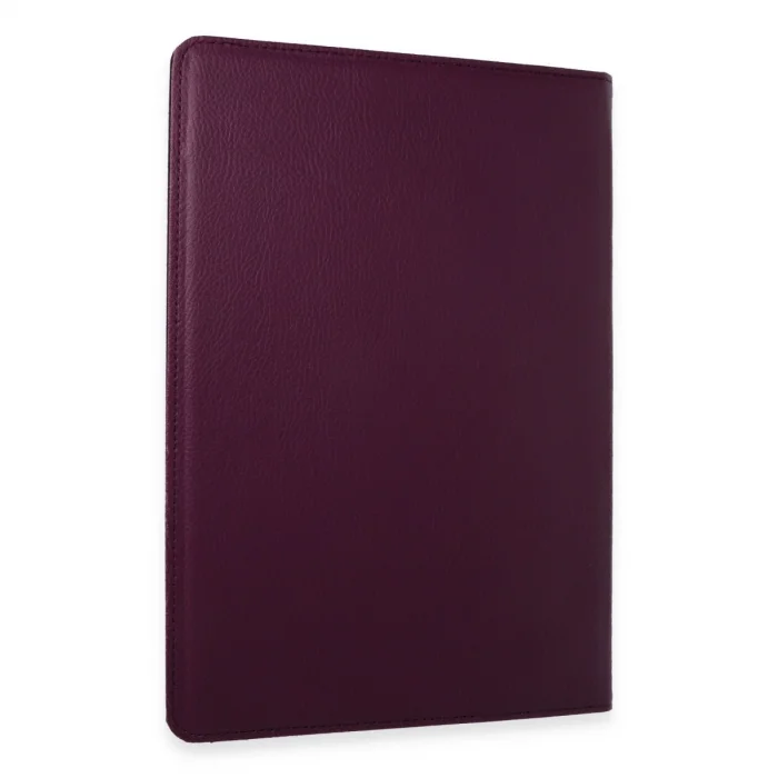 BUĞZ Samsung Galaxy X610 Tab S9 Fe Plus 12.4 Kılıf 360 Tablet Deri Kılıf - Mürdüm