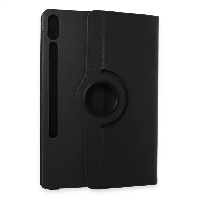 BUĞZ Samsung Galaxy X610 Tab S9 Fe Plus 12.4 Kılıf 360 Tablet Deri Kılıf - Siyah