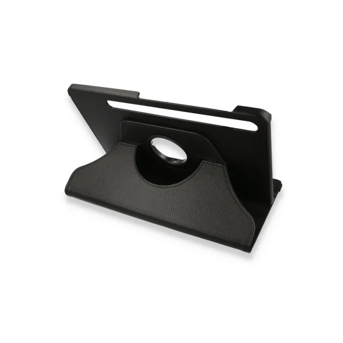 BUĞZ Samsung Galaxy X800 Tab S8 Plus 12.4 Kılıf 360 Tablet Deri Kılıf - Siyah