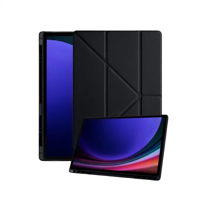 BUĞZ Samsung Galaxy X930 Tab S11 Ultra 14.6 Kalemlikli Mars Tablet Kılıfı - Siyah