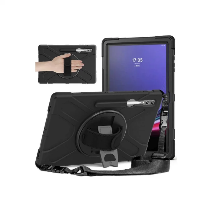 BUĞZ Samsung Galaxy X930 Tab S11 Ultra 14.6 Kılıf Amazing Tablet Kapak - Siyah