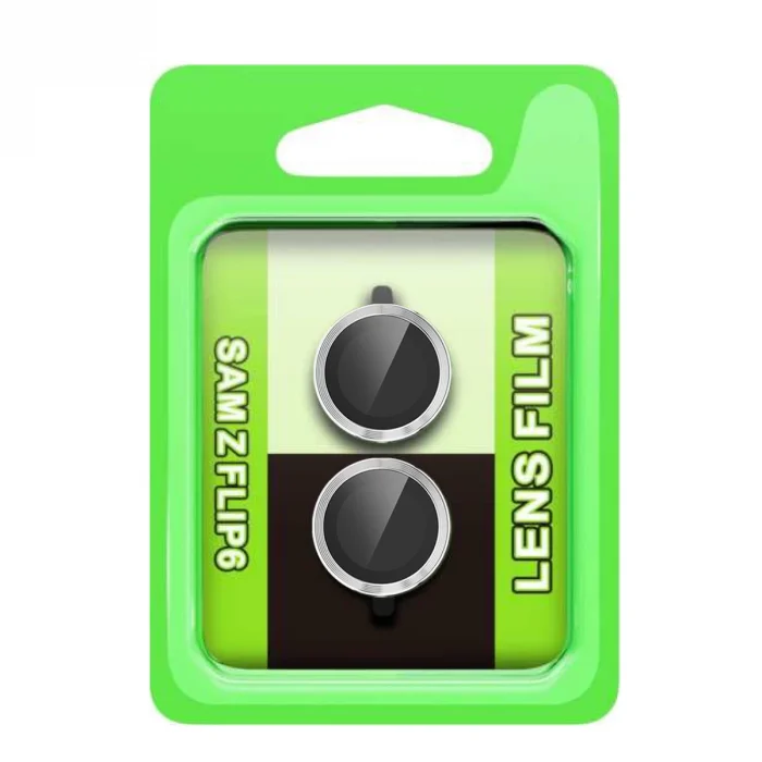 BUĞZ Samsung Galaxy Z Flip 6 Raze Metal Kamera Lens - Gümüş