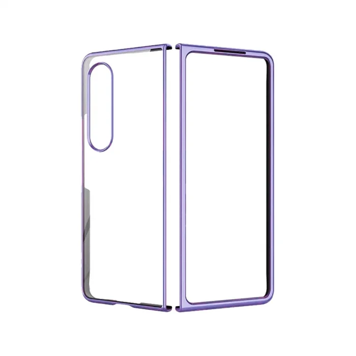 BUĞZ Samsung Galaxy Z Fold 4 Kılıf Fold Element Kapak - Mor