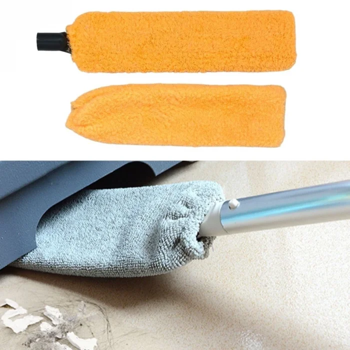 BUĞZ Saplı Mikrofiber Başlıklı Girintili Yüzey Temizleme Mopu Toz Alma Fırçası