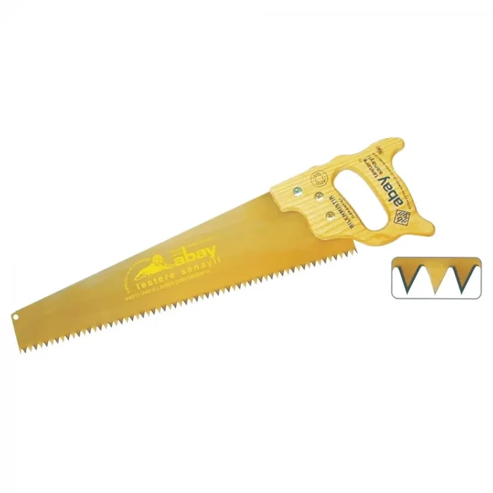 BUĞZ Sarı Çelik Pala Testere 50 Cm - Ahşap Sap