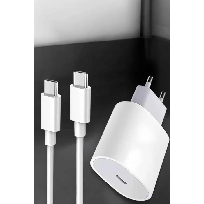 BUĞZ Şarj Aleti İOS 15/15 Pro Max Uyumlu Şarj Adaptörü ve Kablosu - BUĞZ