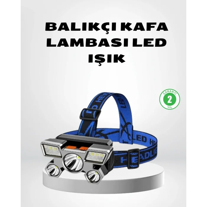 BUĞZ Şarj Edilebilir LED Kafa Feneri – 4 Işık Modu, IPX5 Su Geçirmez, Hareket Sensörlü