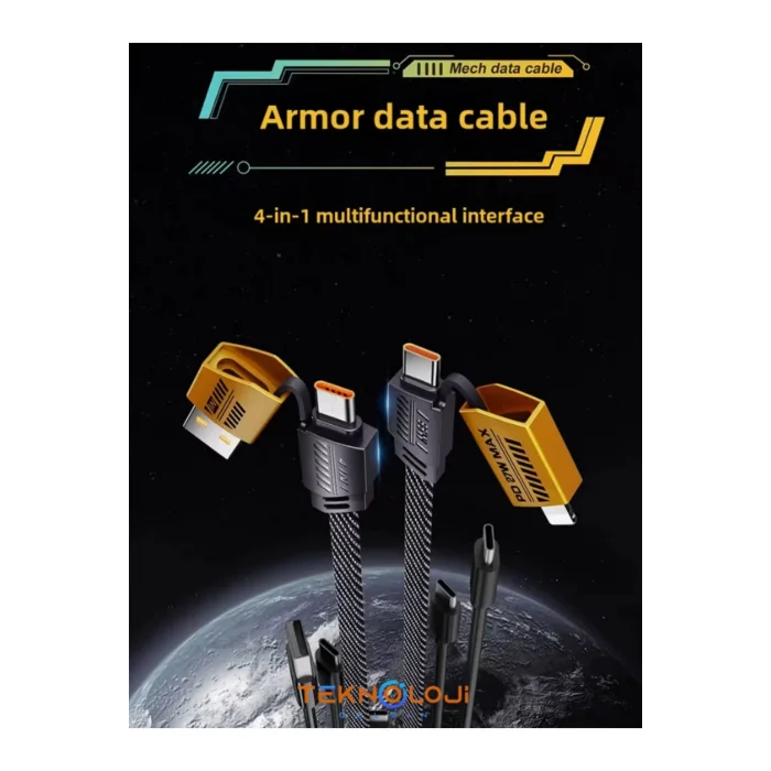  Şarj Kablosu 27W ve 65W Hızlı Şarj Type-C Iphone Hepsi İle Uyumlu Paraşüt İpinden Kopmaz Kablo