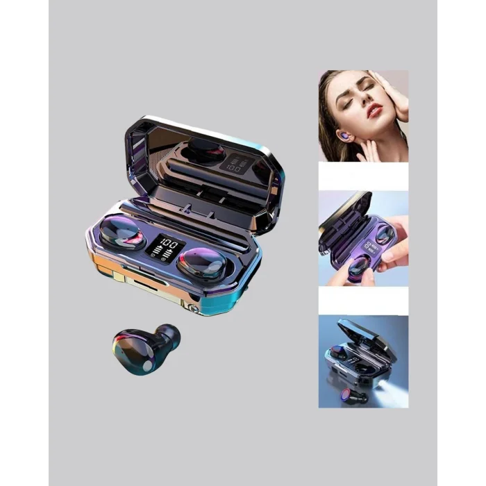 BUĞZ Şarj Kutulu Kablosuz Kulaklık Ergonomik Spor Seyahat Uyumlu Uzun Kullanım