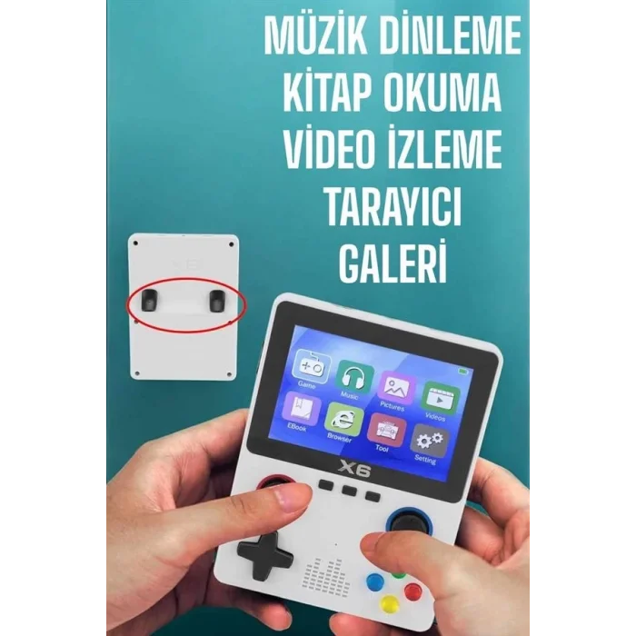  Şarjlı El Atarisi 3.5 İnç Ekran Kitap Okuma, Müzik Dinleme Ve Video İzleme