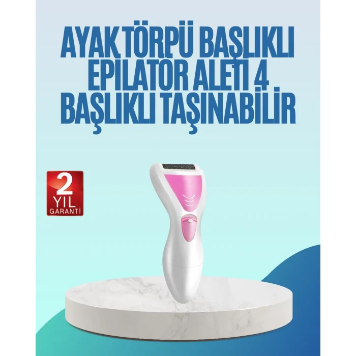  Şarjlı Epilatör ve Ayak Törpüsü Seti