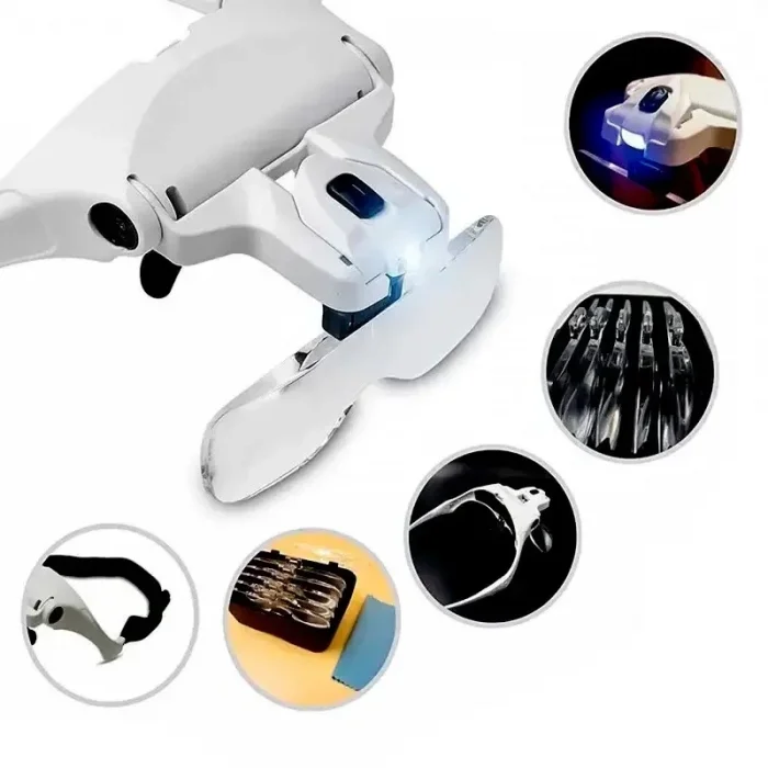 BUĞZ Şarjlı Gözlük Büyüteç Çalışma Büyüteci 5 Lensli 9892b2c - BUĞZ