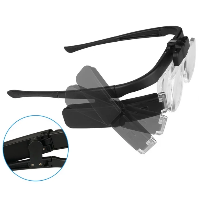 BUĞZ Şarjlı Gözlük Tip Büyüteç Mercek Lup Lensleriyle Taşıma Çantalı 11642dc