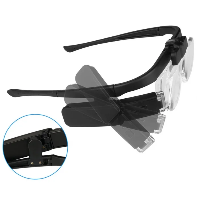 BUĞZ Şarjlı Gözlük Tip Büyüteç Mercek Lup Lensleriyle Taşıma Çantalı 11642dc - BUĞZ