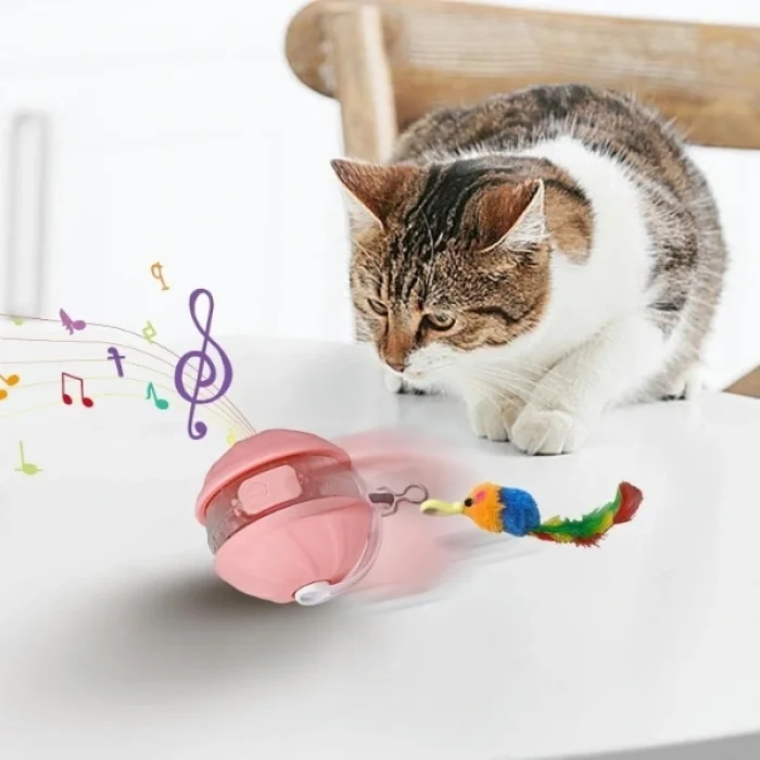 BUĞZ Şarjlı Hareketli Kedi Topu Oyuncak