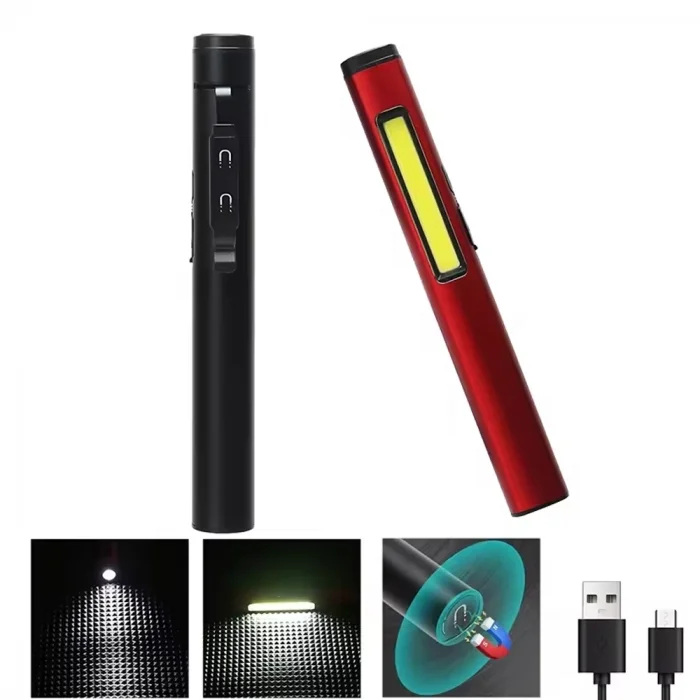 BUĞZ Şarjlı Mıknatıslı Çalışma Lambası Cep Feneri  Wt-307-s