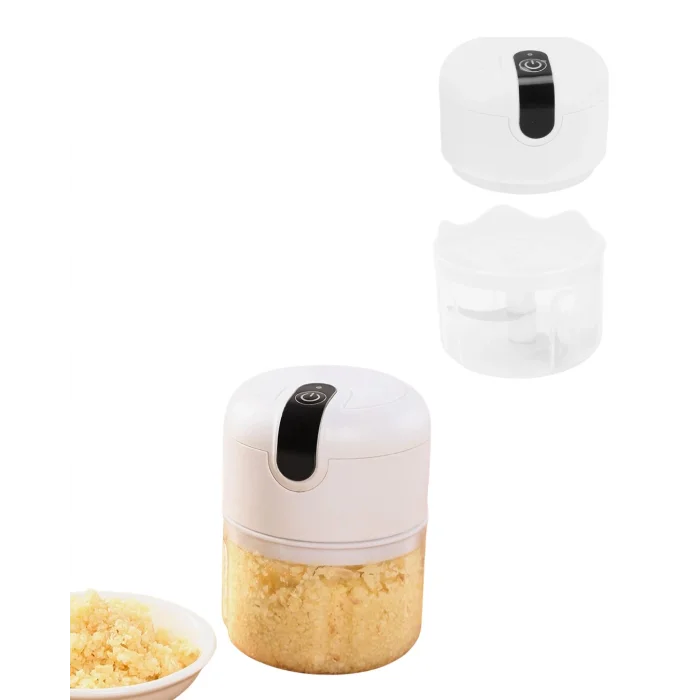 BUĞZ Şarjlı Mini Sarımsak Doğrayıcı USB Şarjlı 250 ml