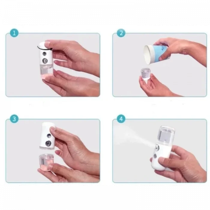 BUĞZ Şarjlı Mini Yüz Nemlendirici Dezenfektan Cihazı Mist Sprayer