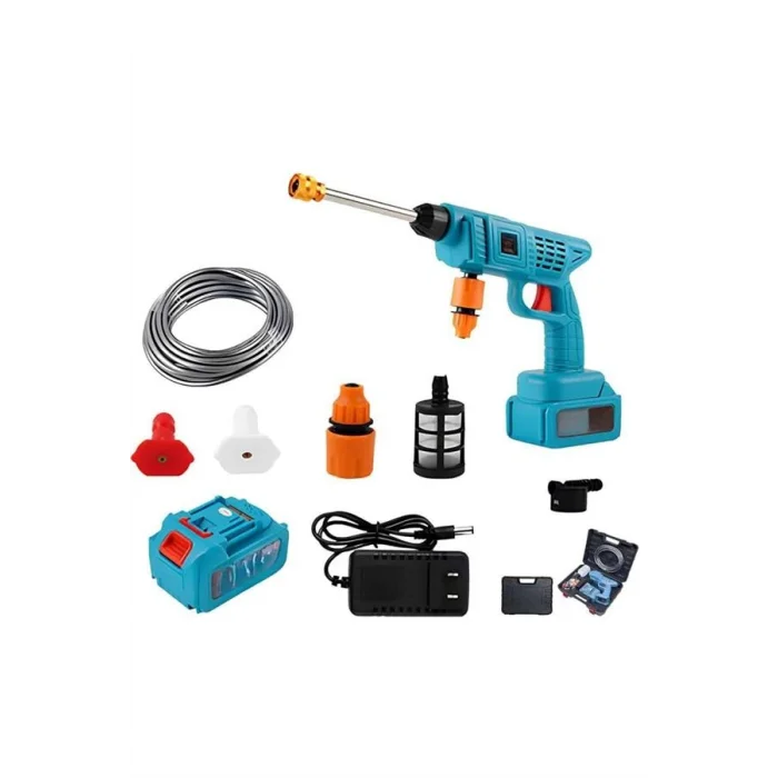 BUĞZ Şarjlı Oto Yıkama, Bahçe Sulama Tabancası Makinesi Yüksek Basınçlı - BUĞZ