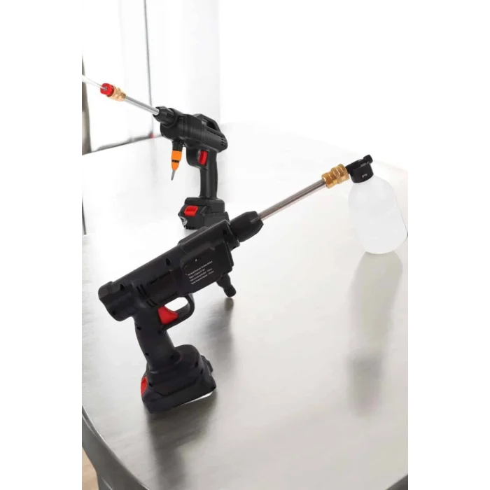 BUĞZ Şarjlı Oto Yıkama Tabancası Su Basınçlı Hazneli Bataryalı - BUĞZ