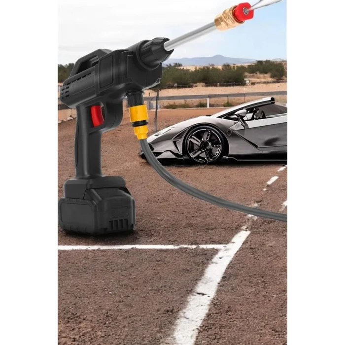 BUĞZ Şarjlı Oto Yıkama Tabancası Su Basınçlı Hazneli Bataryalı - BUĞZ