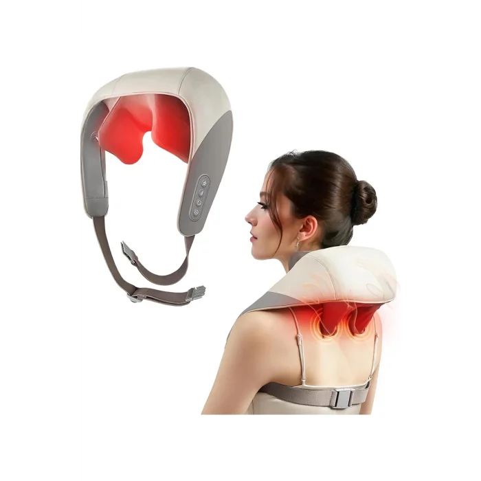 BUĞZ Şarjlı Ovmalı Isıtmalı Masaj Aleti Insan Eli Yoğurma Hissi