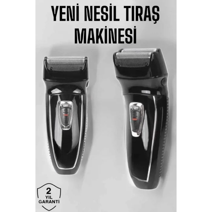  Şarjlı Paslanmaz Çelik Bıçaklı ve Kablosuz Saç Sakal Tıraş Makinesi