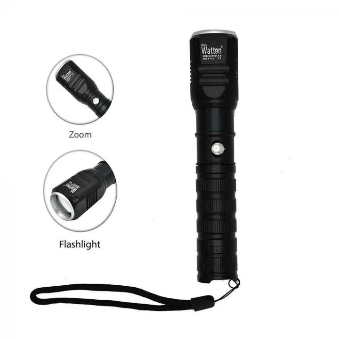 BUĞZ Şarjlı Pilli Zoomlu El Feneri  Wt-087