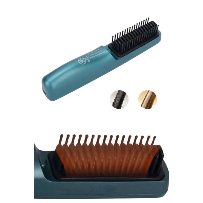 BUĞZ Şarjlı Saç Düzleştirici Tarak İyon Özellikli Sıkı Dişli Elektriklenme Karşıtı