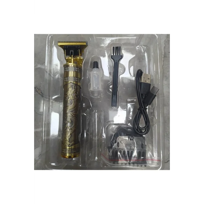 BUĞZ Şarjlı sakal tıraş makinesi kuru kullanım altın renk 1-3 başlık 2 yıl garantili - 50 Hz Frekans