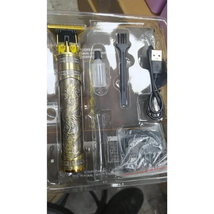 BUĞZ Şarjlı sakal tıraş makinesi kuru kullanım altın renk 1-3 başlık 2 yıl garantili - 50 Hz Frekans