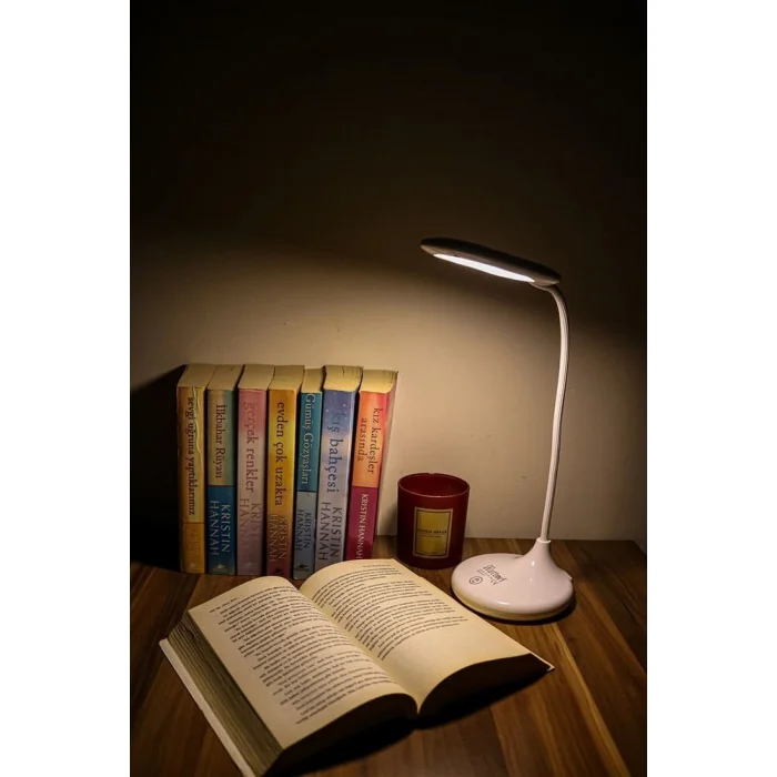 BUĞZ Şarjlı Sarı Ve Beyaz Renk Masa Lambasi Wt-005