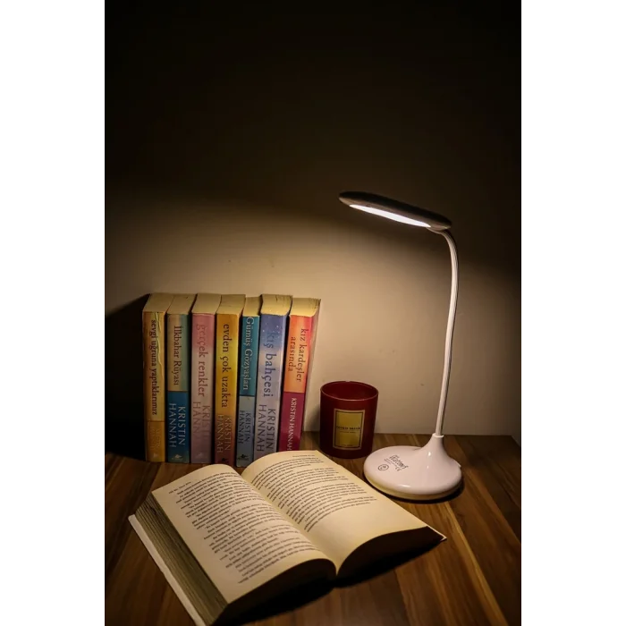 BUĞZ Şarjlı Sarı Ve Beyaz Renk Masa Lambası  Wt-005 - Lisinya