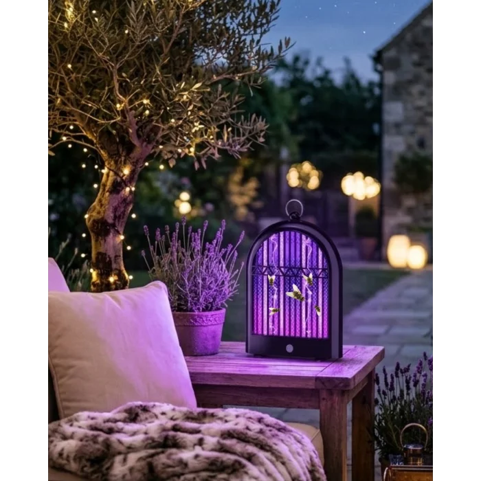 BUĞZ Şarjlı UV Böcek Öldürücü Lamba Balkon ve Bahçe İçin Uygun