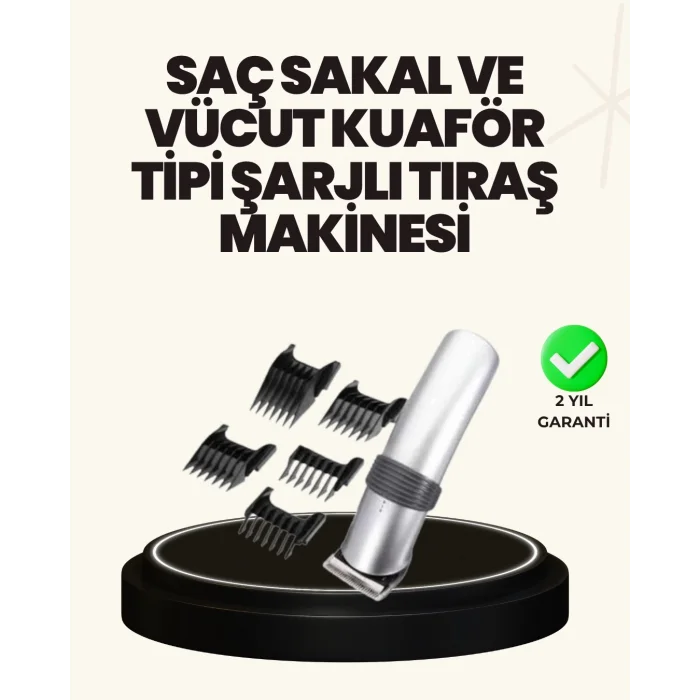  Şarjlı ve Kablosuz Tıraş Makinesi – Her Yerde Rahat Kullanım