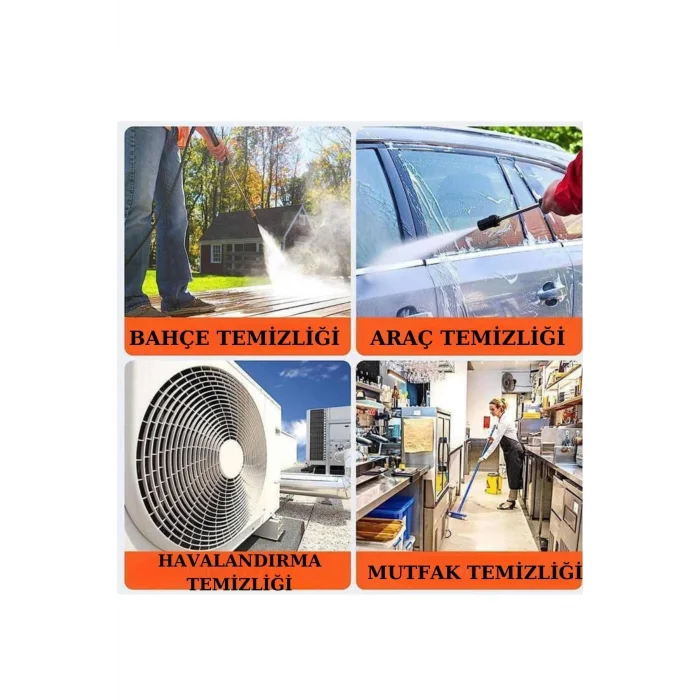BUĞZ Şarjlı Ve Yüksek Basınçlı Oto Yıkama Makinesi Ve Sulama Tabancası Bahçe Yıkama Makinesi